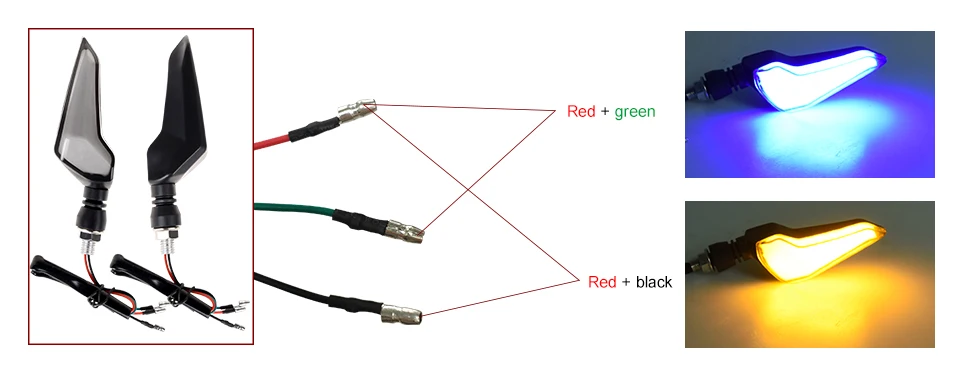 1 шт. мигающий индикатор мотоцикла указатель поворота двигателя задние фонари дневные ходовые огни для внедорожный велосипед