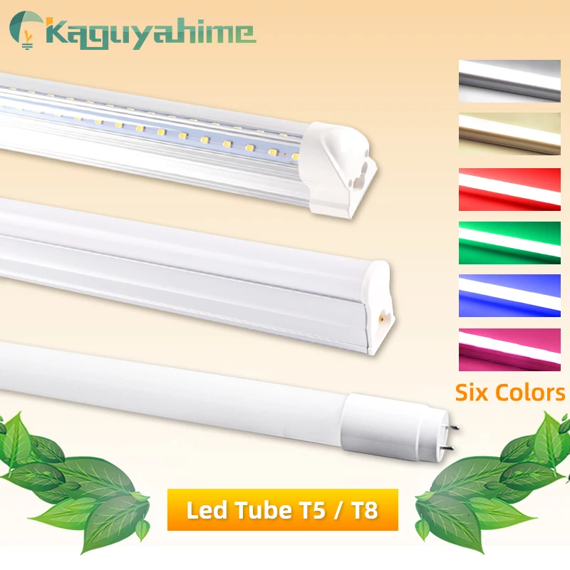 

Led Tube T5 T8 AC 110V 220V LED Integrated Tube LED Light 2835 SMD 6W 10W 20W 300mm 600mm 1FT 2FT LED Fluorescent Lamp Ampoule