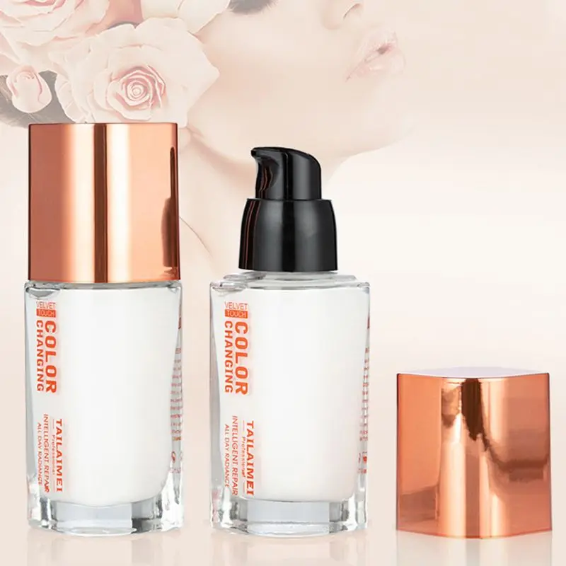 

35ml Fashionable Color Changing Liquid Foundation Face Base Makeup Concealer Longlasting Brighten Make-up Foundation