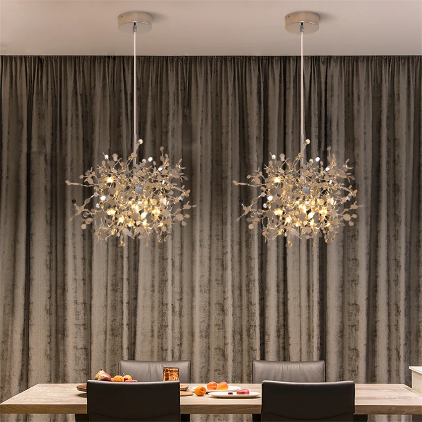 Star Stainless Steel Tablet Pendant Lights Bar Nordic Restaurant Hanging Lamp Living Room Clothing Store Window Deco Fixtures | Освещение