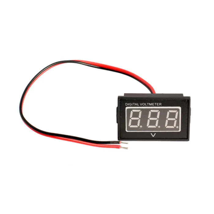 2.7V-30V LED Panel Meter Waterproof DC Digital Voltmeter Two-wire LB88