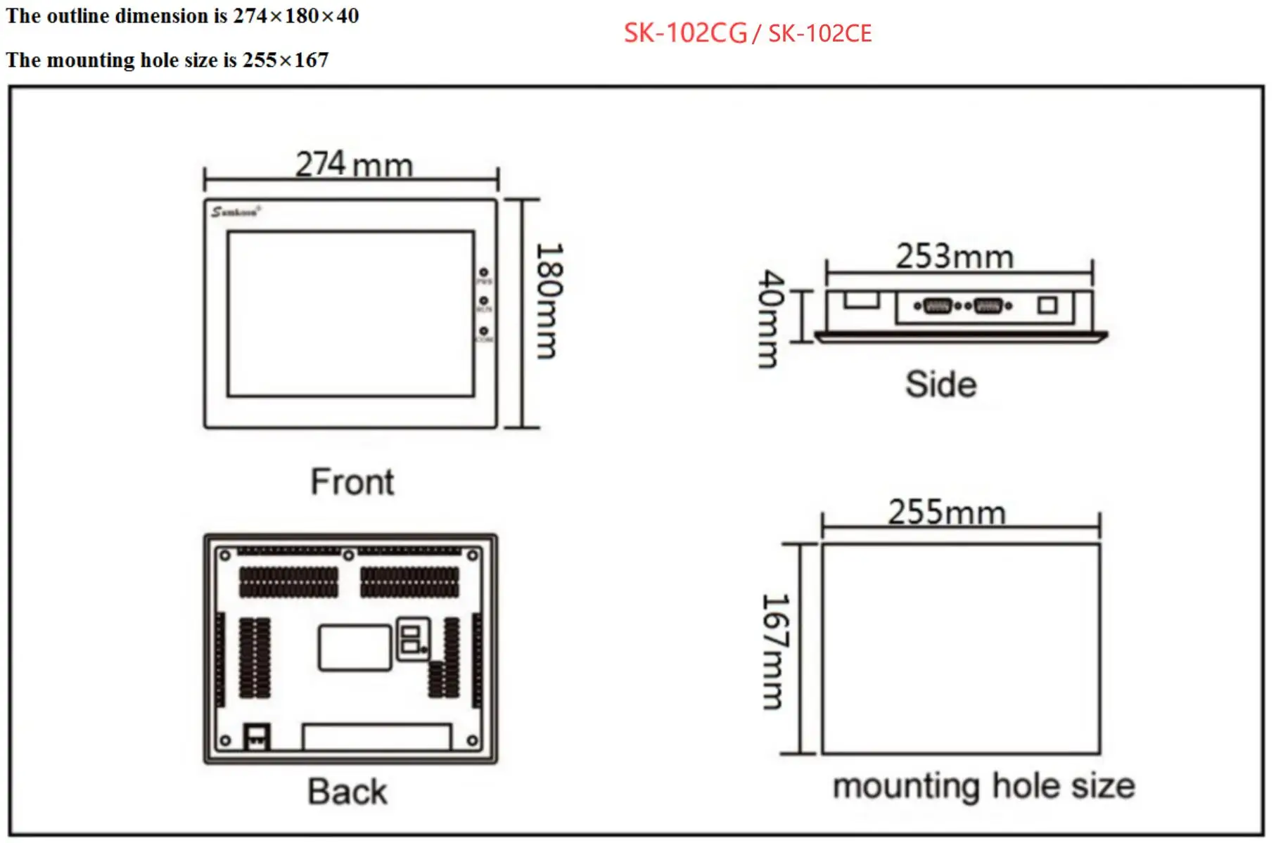 Samkoon 10.2 Inch Touch Screen HMI with 1024x600 Resolution Description Image.This Product Can Be Found With The Tag Names Computer Office, Industrial Computer Accessories, Resolution, Servers Industrial Computer