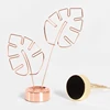 Leaf-shaped Hollow Photo Clip Place Card Holders Table Number Stand Table Card Clip for Weddings Party Restaurants Banquet Home 5