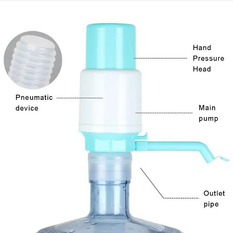 Ручное давление питьевой воды пластик Защита окружающей среды прочный насос ручной бутылка распылитель для воды для домашнего офиса