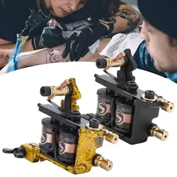 Professional Alloy Coil Tattoo Machine Lightweight Frame Compact Portable Strong Motor Liner Shader Tattoo Machine Makeup Tattoo