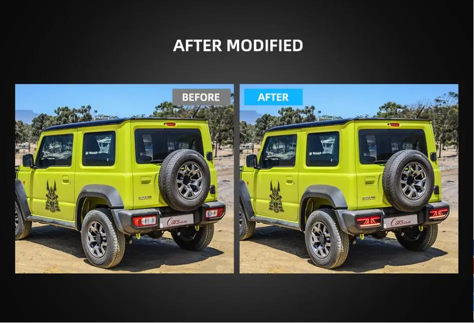 Год задний фонарь для Suzuki Jimny задний фонарь автомобильные аксессуары светодиодный DRL Taillamp для suzuki Jimny противотуманные фары