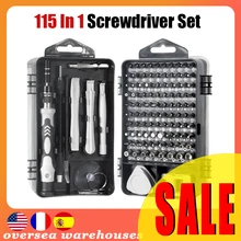

115 In 1 Screwdriver Set Screw Driver Bit Set Multi-Function Precision Device Screwdriver Hand Tools For Mobile Phone Repair Hot