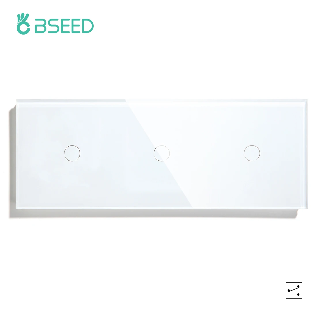 

Тройной сенсорный светильник ель света BSEED, европейские Настенные переключатели, 3/6/9 клавиш, 2 канала, прозрачное закаленное стекло, синяя светильник Светка, 240 в, светодиодный выключатель