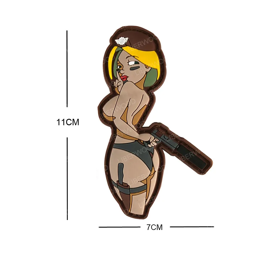 Bikini A Летающая бомба патч сексуальный PINUP Girl TITTY TWISTER LOVING IT тактический военный боевой аппликация эмблем медицинский крест значки патч - Цвет: Bikini A