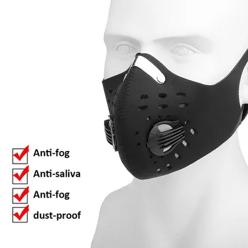

10PCS Motorcycle/Cycling Face Mask Filter Anit-fog Anit-pollution Breathable PM2.5 Activ Carbon Respirator Sports Bike Dust Mask