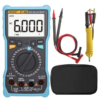 

ZT-M0 Smart Manual Digital Multimeter 6000 Counts Voltage Square Wave Output Capacitance Battery Testers LCD Display DMM J9Store