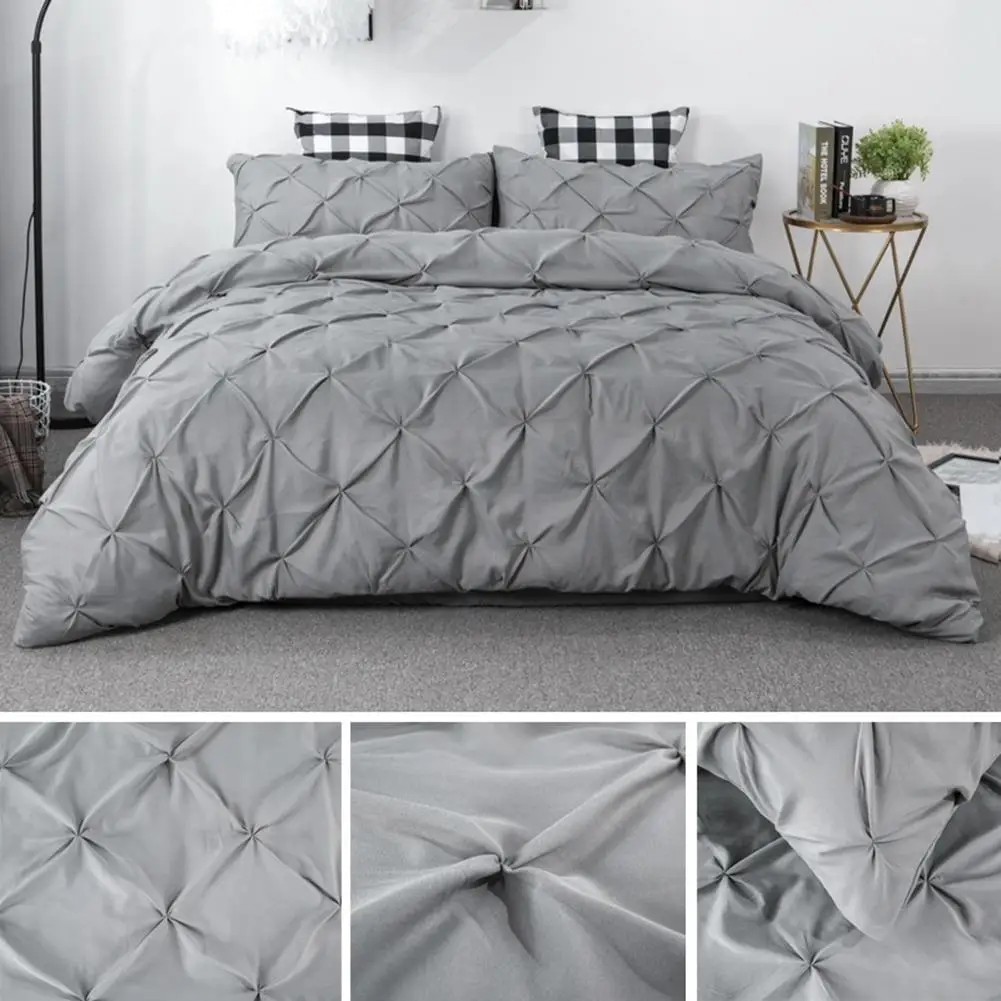 

Solid Color Bed Sheet with Pillowcase Case Bedclothes Bedding Set elastic sheet cotton sheets for bed Sample Style Soft Bed Cove