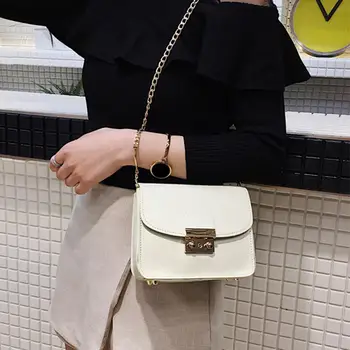 

Hot Sale Handbags Not Easy to Damage Leather Crossbody Bag Women Solid Color Small Shopping Shoulder Casual Handbag