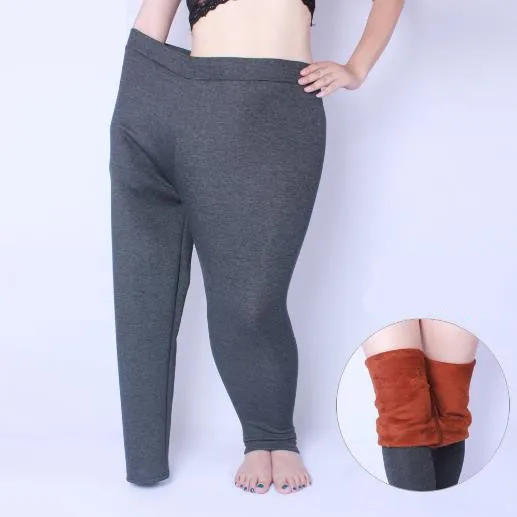 Clobee Women Pants 2019 High Waist Autumn And Winter Oversized 6XL Thickening Plus Velvet Strench Trousers J209 | Женская одежда