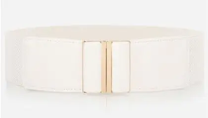 StyleD H3299 модные простые женские широкий пояс женские эластичные универсальные Ретро Металлические пряжки Талия уплотнение высокое качественный Пояс аксессуары - Цвет: StyleD