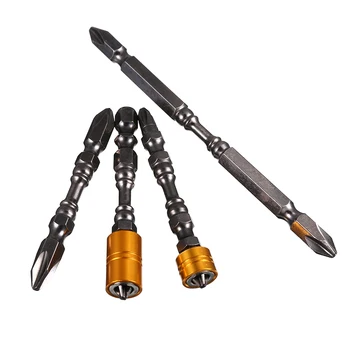 

4Pcs Screwdriver Bits Set Hardness Magnetic Impact Drill Driver Screwdriver Bits Set Double Head Screw Driver