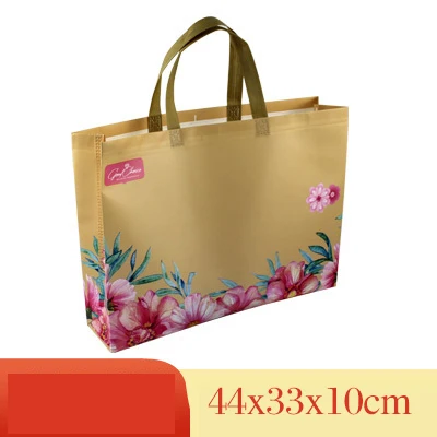 5 Coated Non-woven Printing Pattern Clothing Tote Garment Custom Eco Laminating Packaging Bag High Grade Shoe Box Cosmetic Gift Ad - Цвет: 5