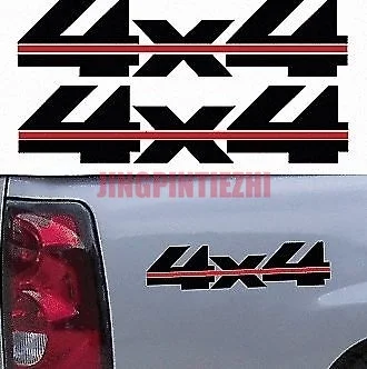 

Personality Car Sticker for 2Pcs 1990's Chevy Truck 4x4 Off Road Silverado 1500 Sticker Vinyl Decal Car Decal Decoration Laptop