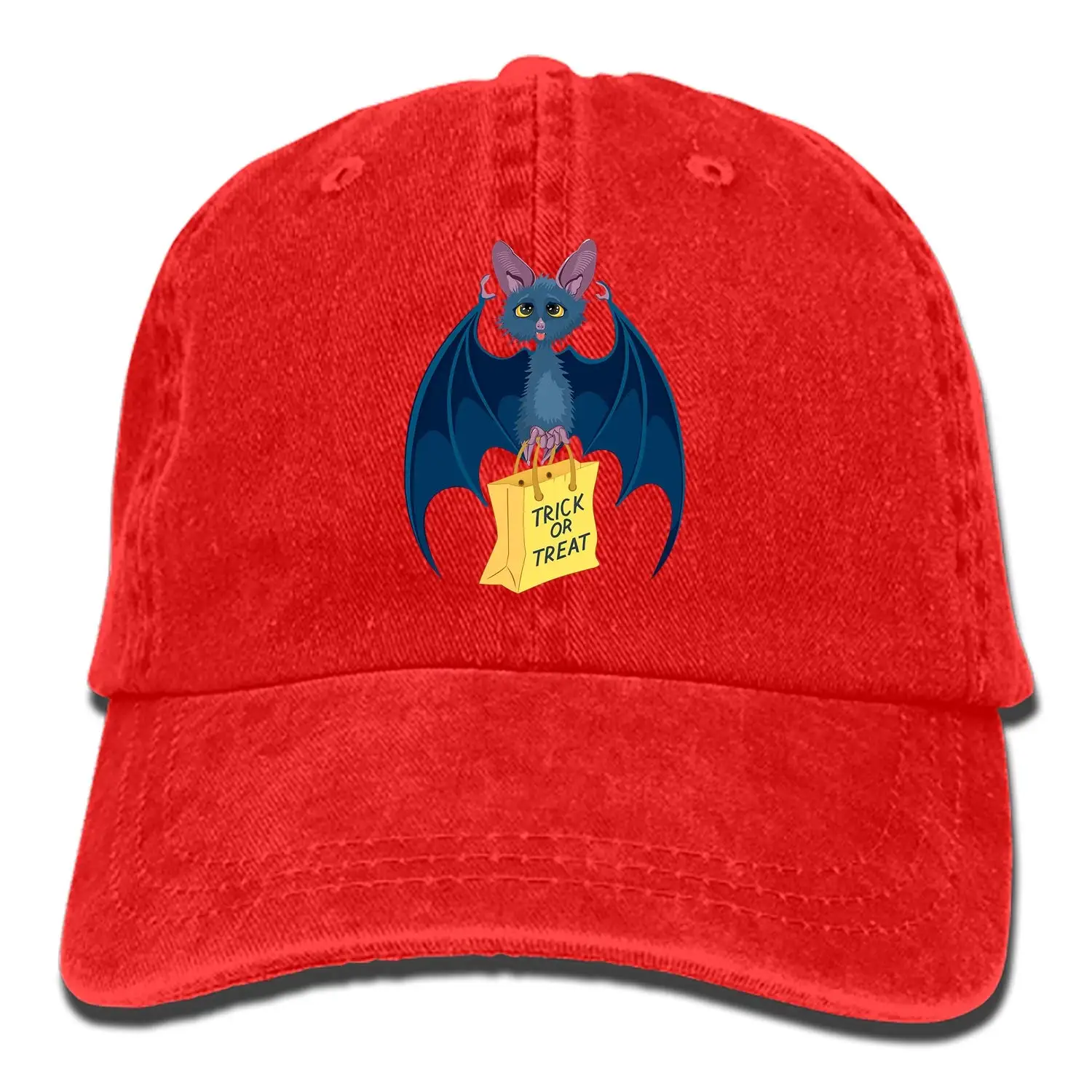 Мужская и женская хлопковая джинсовая бейсбольная кепка с привидениями для походов, регулируемая уличная Кепка для рэпера