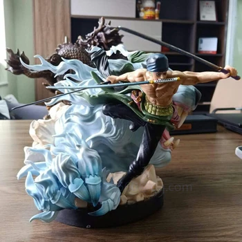 

Anime ONE PIECE Roronoa Zoro Three Pole Flow Swordsman Battle Version PVC Action Figure Collectible Model Toy Free Shipping G693