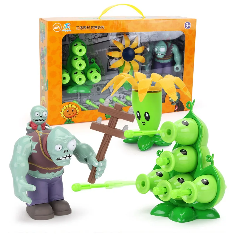 

Plants Vs. Zombies Pvz Big Zombie The Building Blocks Figures Diy Model Education Toys For Children Gift