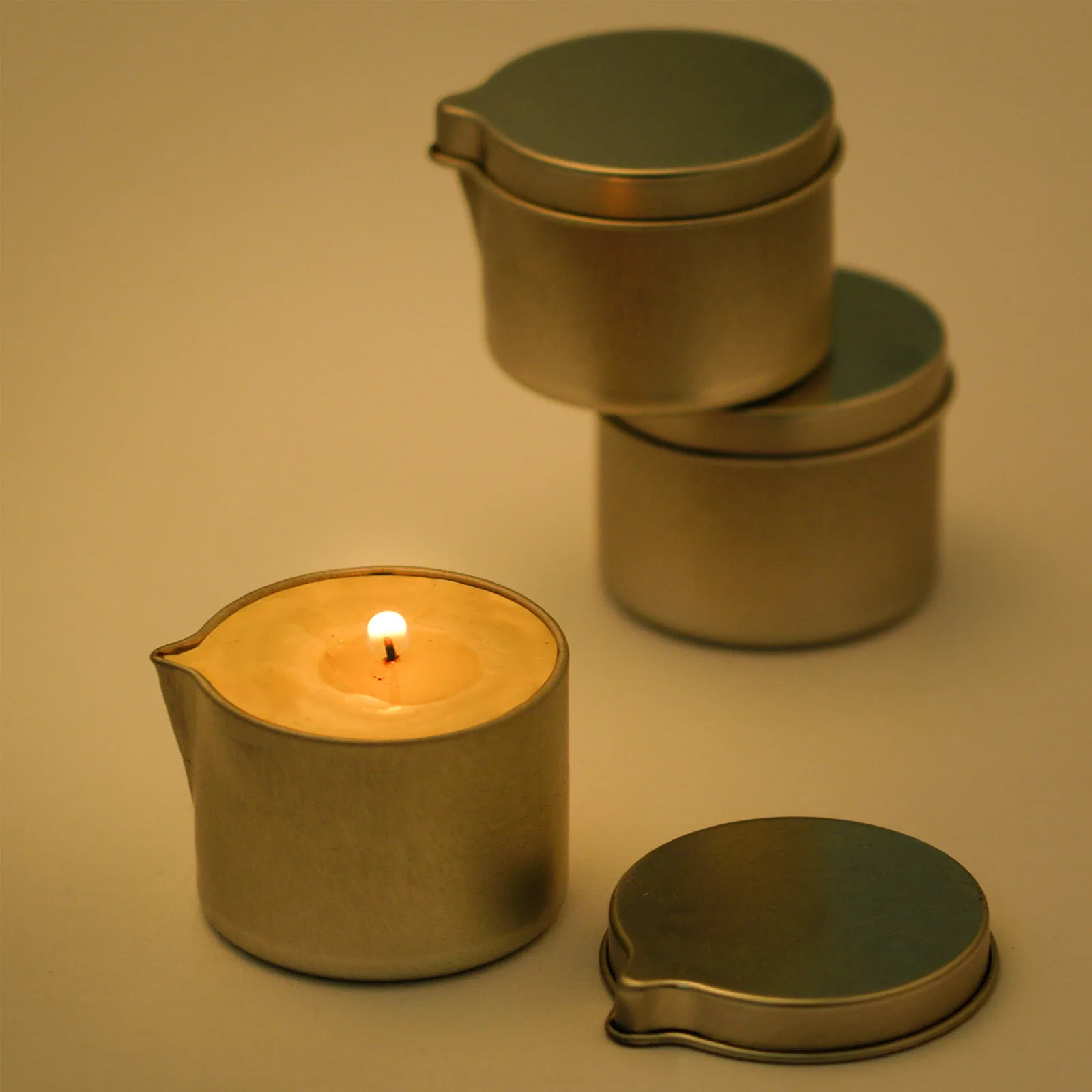 12Pcs Candle Tin with Pour Spout Candle Container Tins Empty