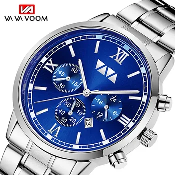 

Stainless Steel Watch Men Top Brand Luxury Calendar Reloj Hombre Small Dial Decoration Business Gentleman Relogio Masculino 2020