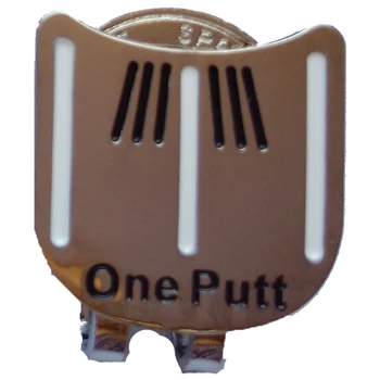

netic cap clip removable metal golf one putt aiming ball marker set white