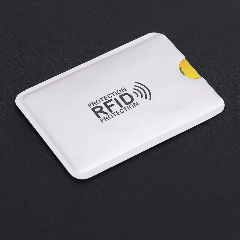 10 шт. антиrfid блокирующий считыватель держатель для карт Id Чехол для банковских карт Защита Алюминиевый металлический Смарт-держатель для кредитных карт - Цвет: B