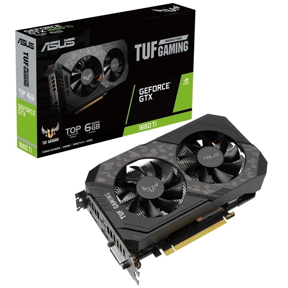  ASUS TUF GTX 1660 TI 6 ГБ игровые видеокарты GPU графическая карта новый GTX 1660 1660TI 
