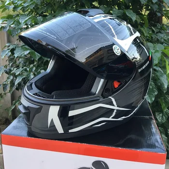 

Personality cross country vehicle racing anti fog full face helmet Motorcycle helmet male and female summer season