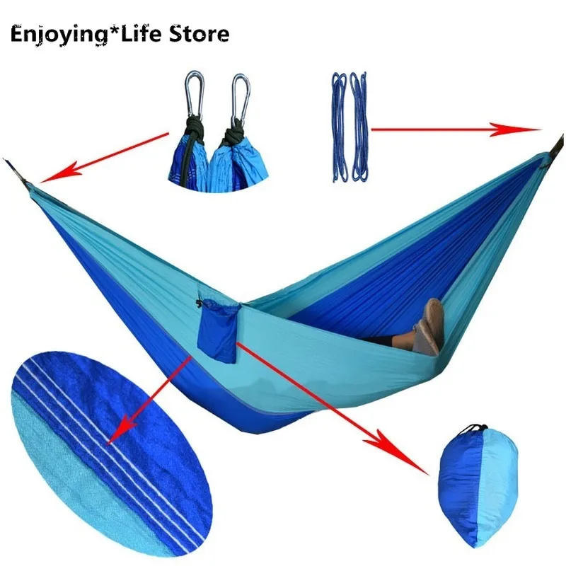 

Outdoor Hammock Idyllic Swing Light Single Couple Hammock Indoor Outdoor Camping Leisure Swing Hanging Chair 270x140cm