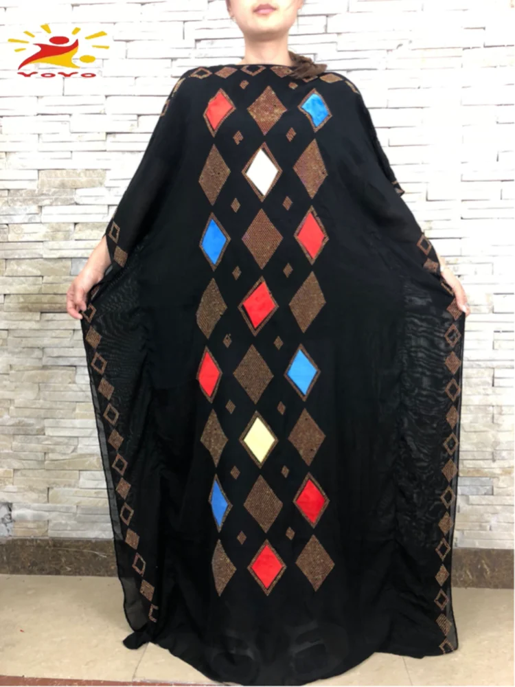 

2021 арабское платье Дубай Abaya мусульманское платье для Женская палка со стразами свободного размера платье с пайетками для африканских женщин HB082