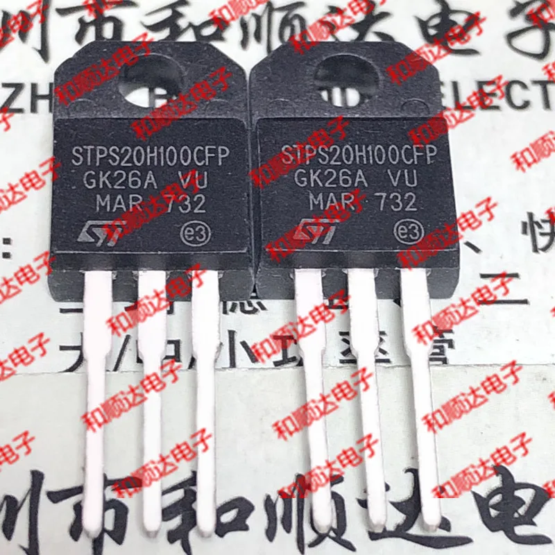 10 шт./лот STPS20H100CFP новые имеющиеся TO-220F 100V 20A Кол-во
