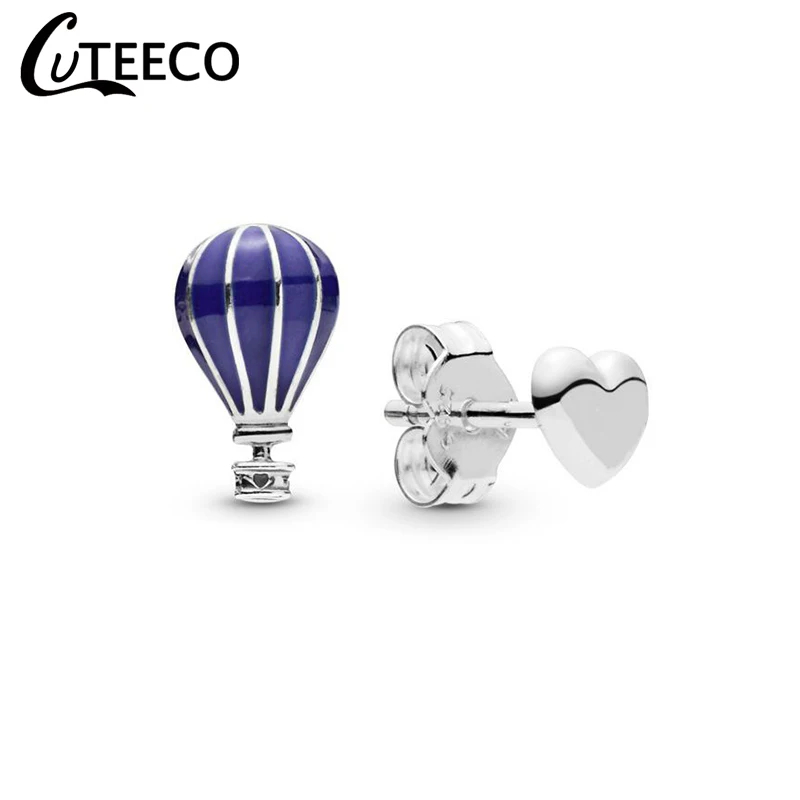 Серьги гвоздики CUTEECO с воздушным шаром женские простые модные брендовые