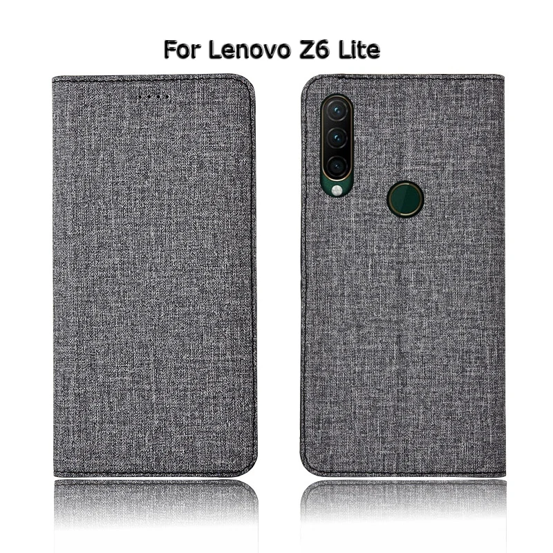 Чехол-книжка с подставкой для телефона lenovo Z6 Z5 Pro Lite Z5s GT, хлопковый льняной кожаный чехол для карт, чехол для телефона