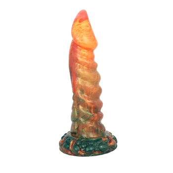 GEEBA Colorful Monster Fantasy Realistic Dildo Soft Sexy Penis Animal G Spot MassageMasturbator Adult Toys For Men Butt Plug 2