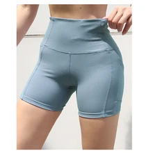 Женские сексуальные шорты для йоги, штаны, одежда для фитнеса, обтягивающие, женские, пуш-ап, одежда для спортзала, одноцветная, эластичная, дышащая, быстросохнущая, для бега