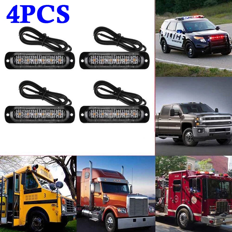 DC 12 V-24 V огни 113*28,2*9,6 мм Автомобильный энергосберегающий мигающий водонепроницаемый алюминиевый сплав Auot 6LED