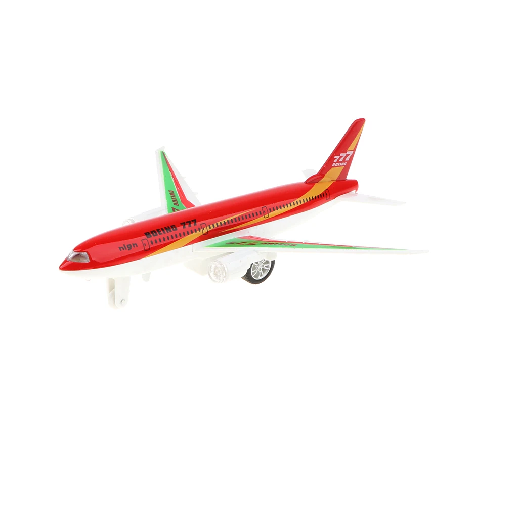Red Colored  777 Airplane Model for Kids Adults Collection Home Decor 