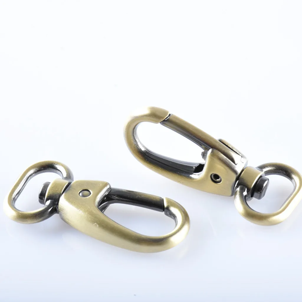 4Pcs Classic Trigger Snap Hooks Swivel Lobster Claw Clasps Purse Landyard Clip for Bags, Keychain, Straps Leather