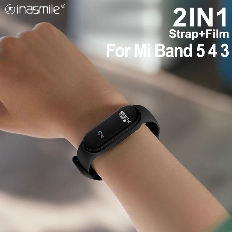 Симпатичный сменный Браслет для Xiaomi Mi Band 3 4 5 ремешок mi band браслет
