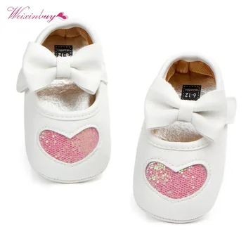 

Spring Autumn Butterfly Knot First Sole Soft Sole Girl Baby Shoes Cotton First Walkers Baby Girl Shoes 0-18M