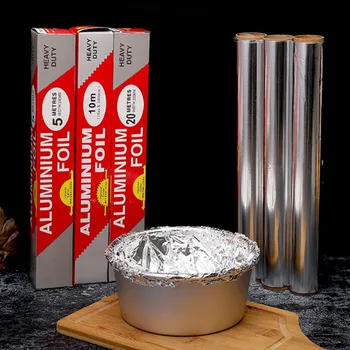 

5 M/10M Home Aluminum Foil Paper Barbecue Tin Foil Thick Foil Baking Tools Disposable Barbecue Special Papers Baking Foil Paper