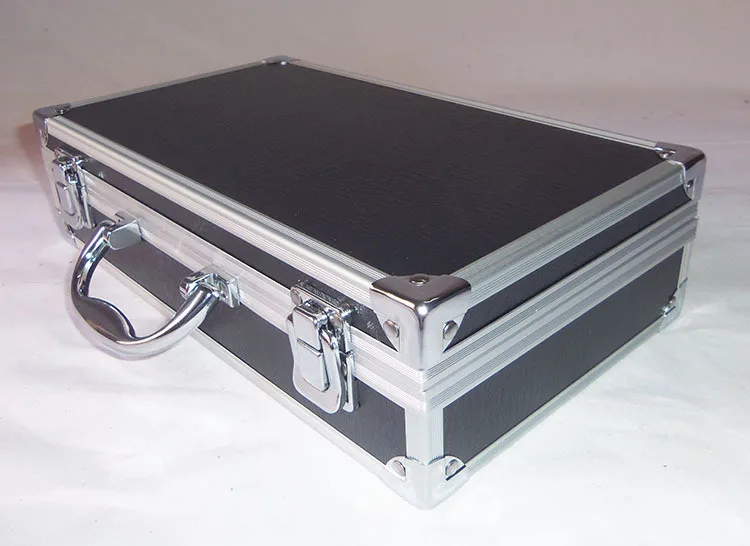 

New Toolbox Portable Aluminum Tool Box Instrument Box Storage Case Handheld Impact Resistant Profile Case With Lining Sponge