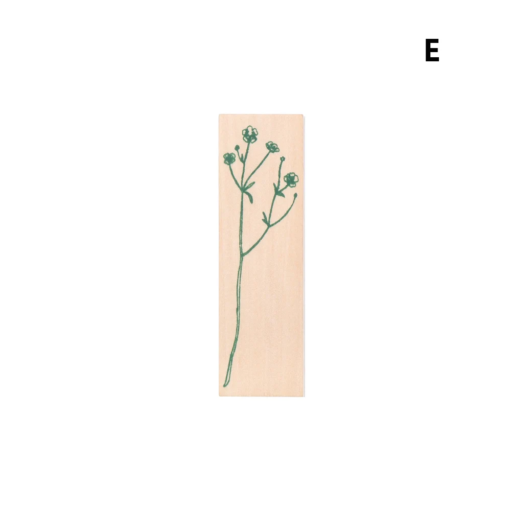 1 шт. DIY ремесла цветочное растение винтажный деревянный резиновый штамп для скрапбукинга канцелярские картины карты декор - Цвет: 5