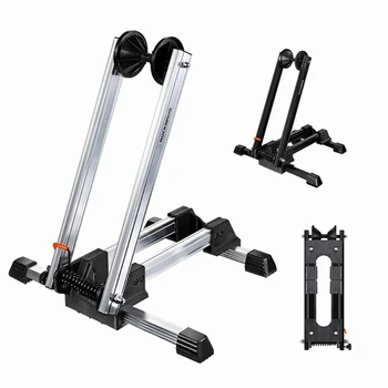 

Bicycle Holder for Bike to Stopping Standing Parking Home Road Vehicles Adjustable Support Frame Aluminum alloy Metal Toy Man