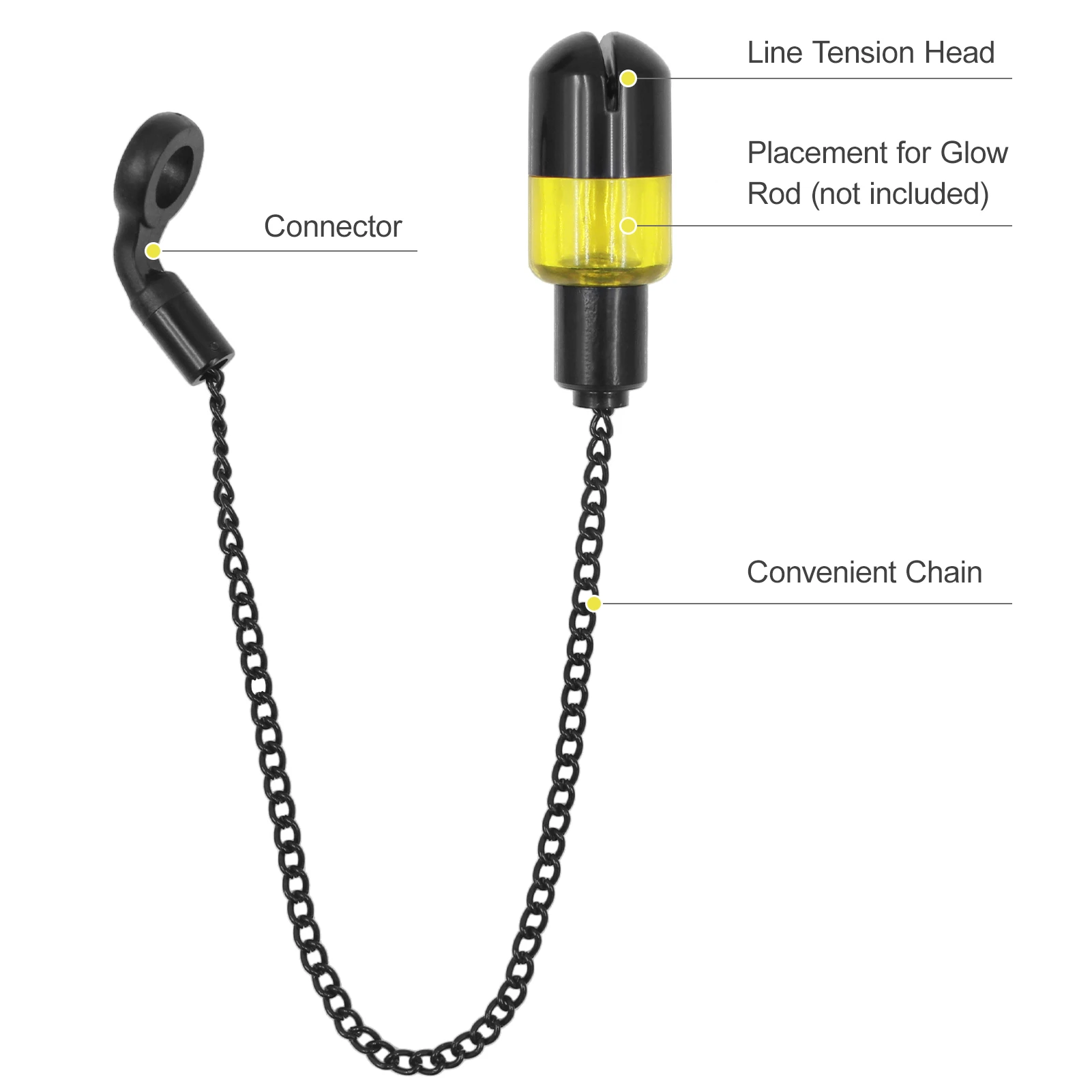 Fishing Tools Fishing Accessories Fishing Tool Fishing Bite Alarm Fishing Tackle 4Pcs Fishing Swinger Chain Alert Swinger Bite Alarm Hanger