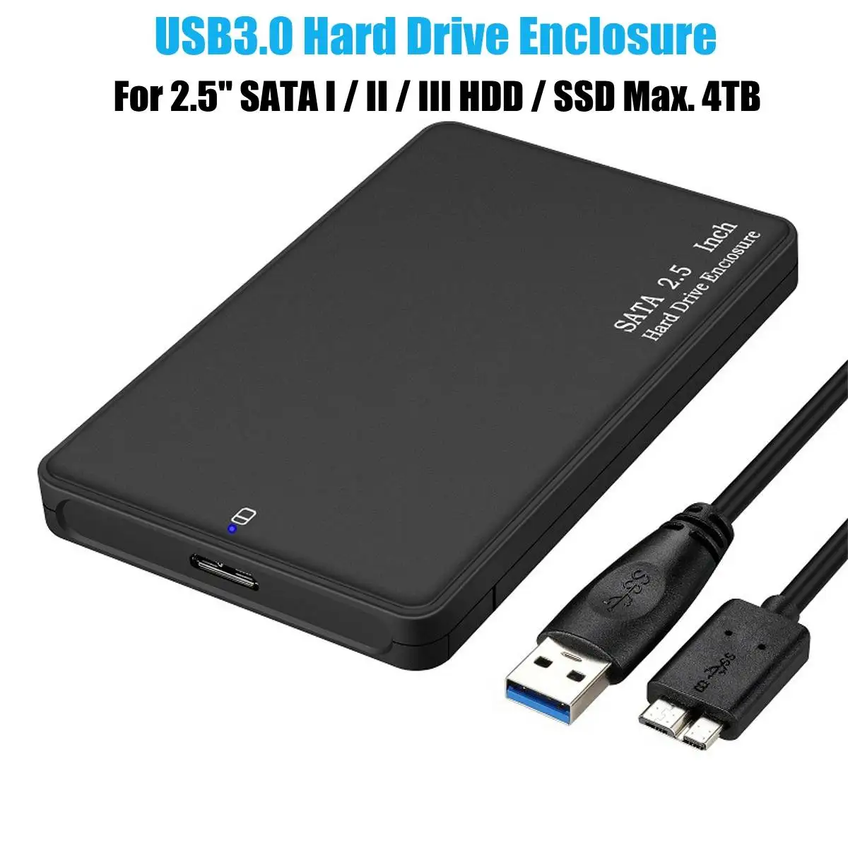 4 ТБ HDD чехол 2,5 SATA для USB 3,0 адаптер жесткий диск Корпус для SSD диск HDD коробка жесткий диск Корпус для внешнего жесткого диска
