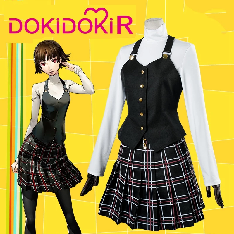 DokiDoki R Game Persona 5 Женский костюм для косплея Makoto Niijima униформа| |